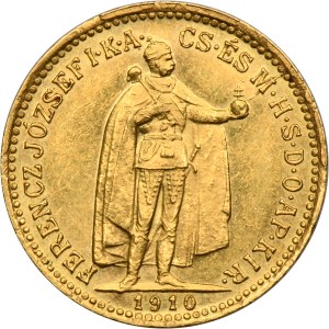 Hungary, Franz Josef I, 10 Korona Kremnitz 1910 KB