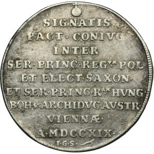 August II Silný, Svadba Thaler Drážďany 1719 IGS