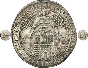 John II Casimir, Thaler Thorn 1649 HDL - VERY RARE