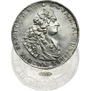 August II Silný, Drážďanský tolar 1733 IGS - velmi vzácné