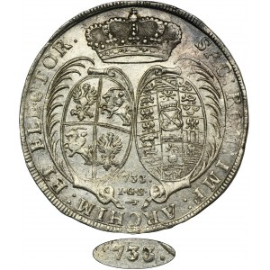 August II Silný, Drážďanský tolar 1733 IGS - velmi vzácné