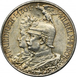 Německo, Pruské království, Vilém II, 2 marky Berlín 1901