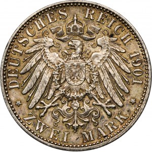 Germany, Kingdom of Prussia, Wilhelm II, 2 Mark Berlin 1901