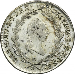 Rakúsko, Joseph II, 20 Krajcars Kremnica 1787 B