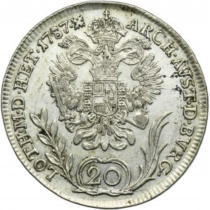 Rakúsko, Joseph II, 20 Krajcars Kremnica 1787 B