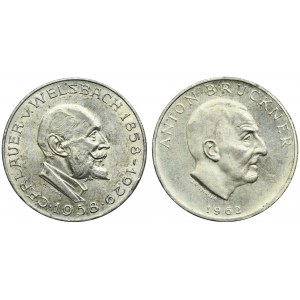 Súprava, Rakúsko, Druhá republika, 25 viedenských šilingov (2 kusy).
