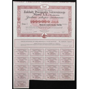 Zakłady Przemysłu Cukierniczego Wawel S.A., 1 000 000 PLN 1993, emise I.