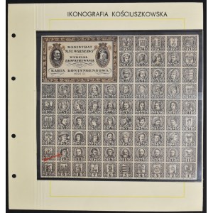 Warszawa, karta kontyngensowa 1921 - poczet królów - z podpisami - RZADKA