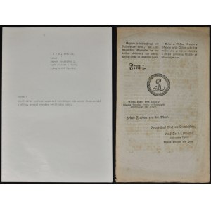 Patent of the Austrian Emperor Franz I for reducing the circulation of banknotes of the city of Vienna