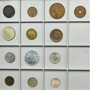 Set, Mix of 20th century world coins (13 pcs.)
