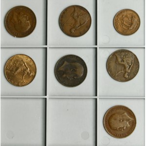 Set, Great Britain, George V, George VI and Edward VII, Penny (7 pcs)