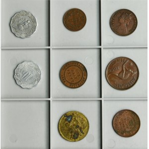 Set, Australia, British India, India, Mix of coins (8 pcs.)