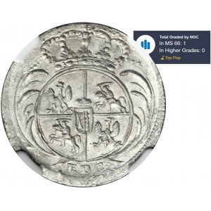 Augustus III of Poland, 1/24 Thaler Leipzig 1756 EDC - NGC MS66