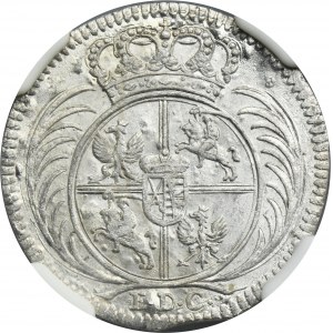 Augustus III of Poland, 1/24 Thaler Leipzig 1753 EDC - NGC MS64