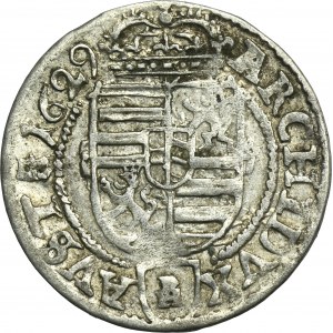 Silesia, Habsburg rule, Ferdinand III, 3 Kreuzer Glatz 1629 PH