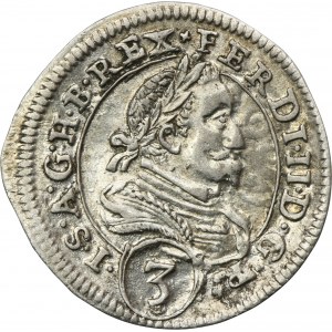 Rakúsko, Ferdinand II, 3 Krajcars Graz 1626