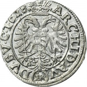 Sliezsko, vláda Habsburgovcov, Ferdinand II, 3 Krajcary Wrocław 1628 HR