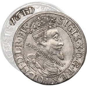 Sifismund III Vasa, 1/4 Thaler Danzig 1611 - RARE