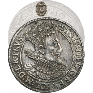 Sigismund III Vasa, 1/4 Thaler Danzig 1615 - RARE