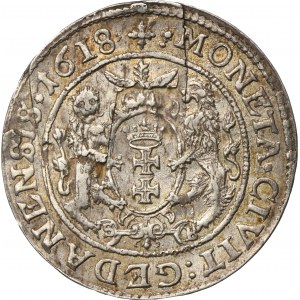 Sigismund III Vasa, 1/4 Thaler Danzig 1618 SB