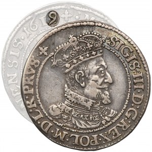 Sigismund III Vasa, 1/4 Thaler Danzig 1619 SB - RARE, countershaft 1618