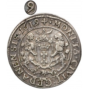 Zikmund III Vasa, Ort Danzig 1619 SB - ROTH, změna z 1618