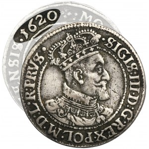 Zikmund III Vasa, Ort Danzig 1620 SB - ROTH, dvojtečka za SIGIS