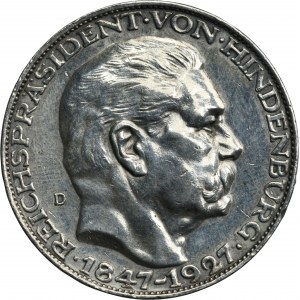 Německo, Výmarská republika, Paul von Hindenburg Medaile 1927 D