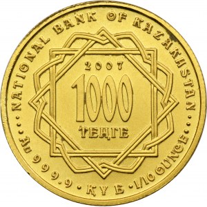 Kazašská republika, 1000 tenge Ust-Kamenogorsk 2007 - RARE