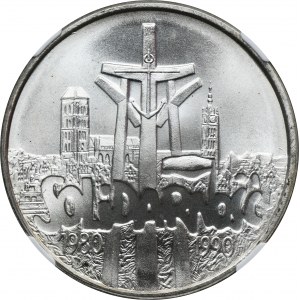 100.000 złotych 1990 Solidarność - TYP C - NGC MS67