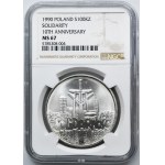 100.000 złotych 1990 Solidarność - TYP C - NGC MS67