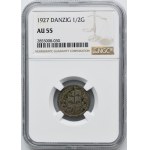 Free City of Danzig, 1/2 gulden 1927 - NGC AU55