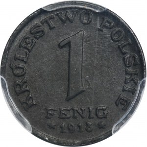 Polish Kingdom, 1 pfennig 1918 - PCGS MS65