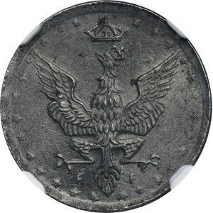 Poľské kráľovstvo, 5 fenigov 1917 - NGC MS63