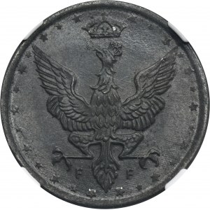 Poľské kráľovstvo, 10 fenigov 1917 - NGC MS64