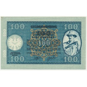 Yugoslavia, Slovenia, German Occupation WWII - Laibach, 100 Lir 1944