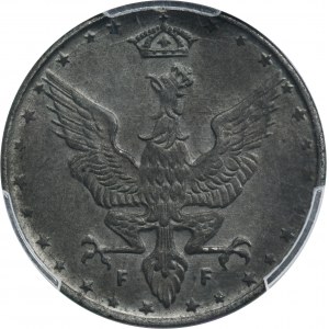 Poľské kráľovstvo, 20 fenigov 1917 - PCGS MS62