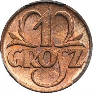 1 grosz 1923 - PCGS MS65 RD