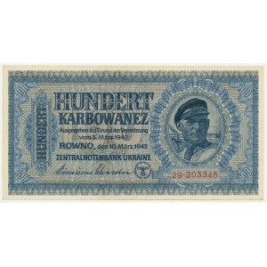 Ukraine, 100 Karbovanez 1942