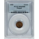 1 grosz 1925 - PCGS MS65 RB