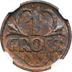 1 cent 1927 - NGC MS64 RB