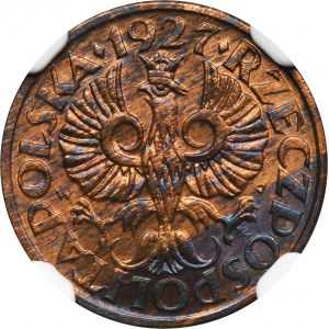 1 penny 1927 - NGC MS64 RB
