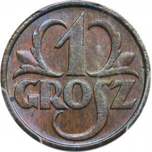 1 grosz 1932 - PCGS MS65 RB