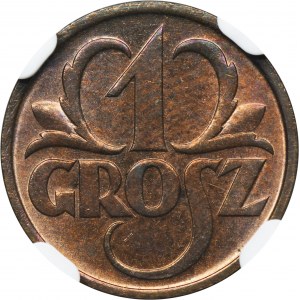 1 penny 1935 - NGC MS65 RB