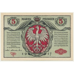 5 marks 1916 - General - Tickets - A -.