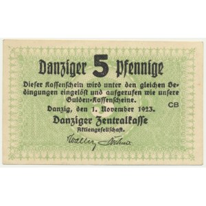 Danzig, 5 Pfennige 1923 - November -