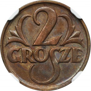 2 pennies 1925 - NGC MS64 RB