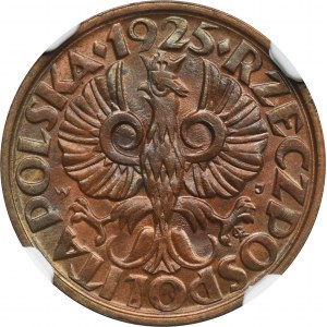 2 pennies 1925 - NGC MS64 RB