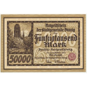 Gdaňsk, 50 000 marek 1923