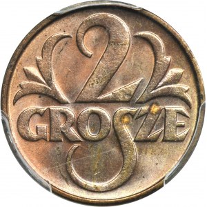 2 grosze 1934 - PCGS MS64 RD - RZADKIE